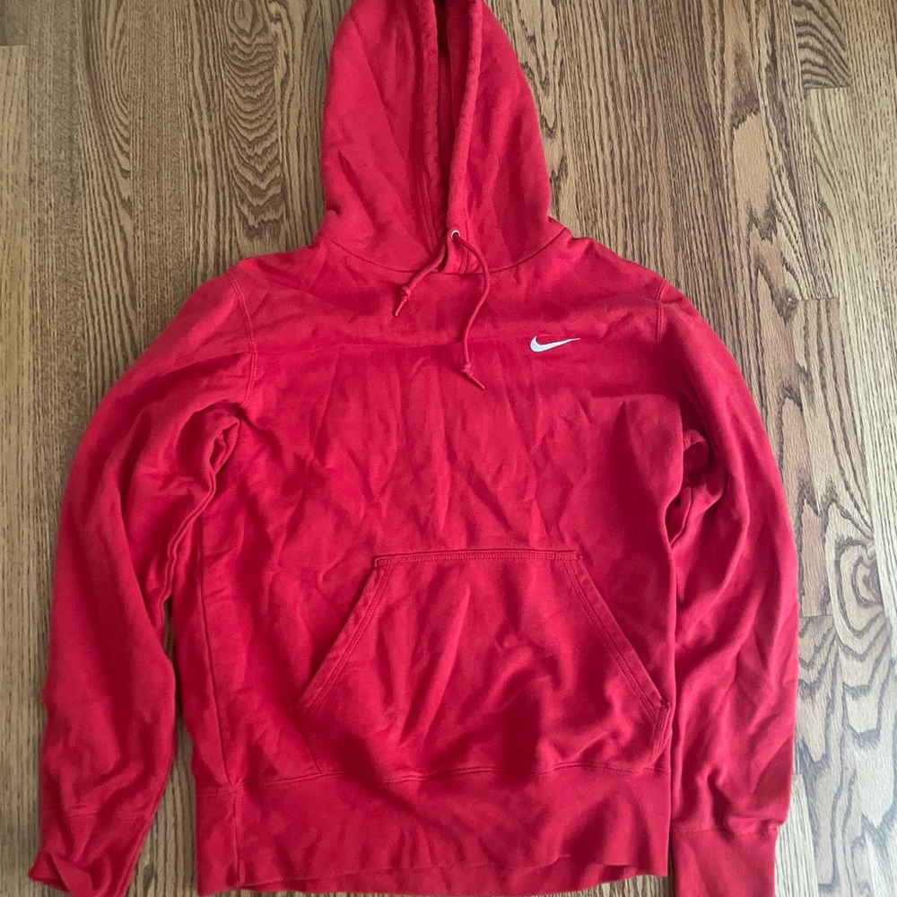 Medium Red Nike Pullover Hoodie
